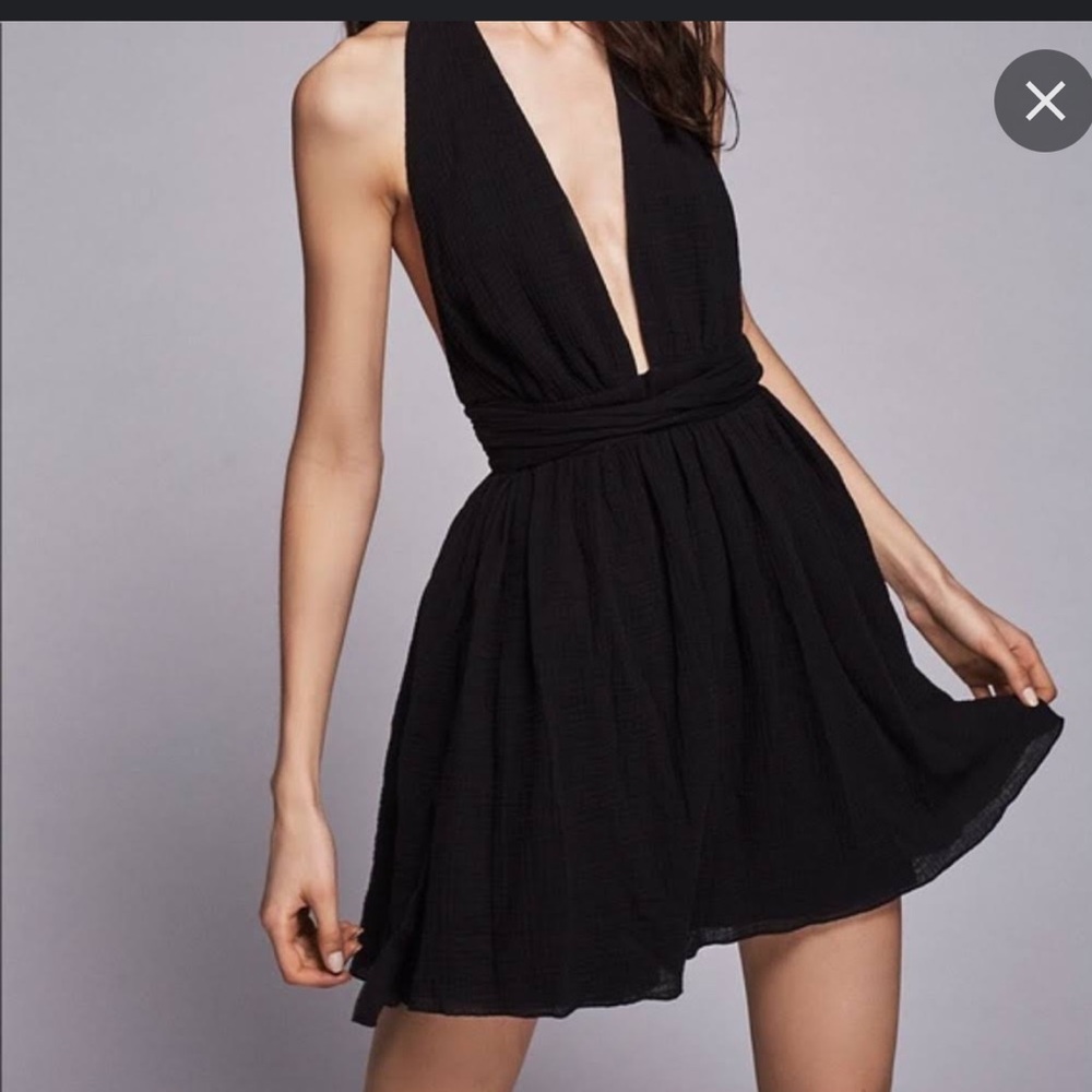 Free People Lucy Halter Tie Dress